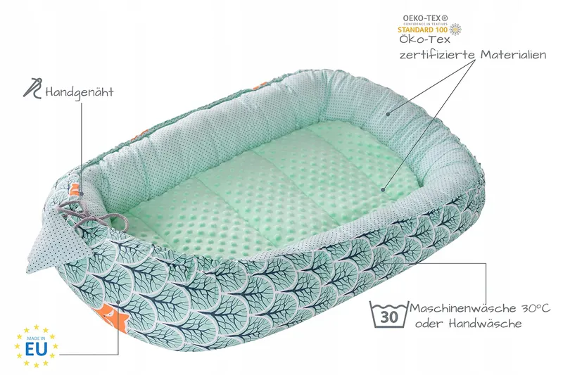 MEDIPARTNERS Babynestje Set 100x60x15 Katoen — foto 7
