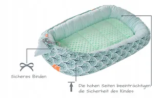 MEDIPARTNERS Babynestje Set 100x60x15 Katoen — miniatuur 9