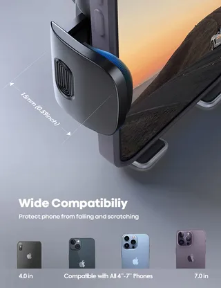 LAMICALL Autohouder 360° Ventilatierooster iPhone — miniatuur 6