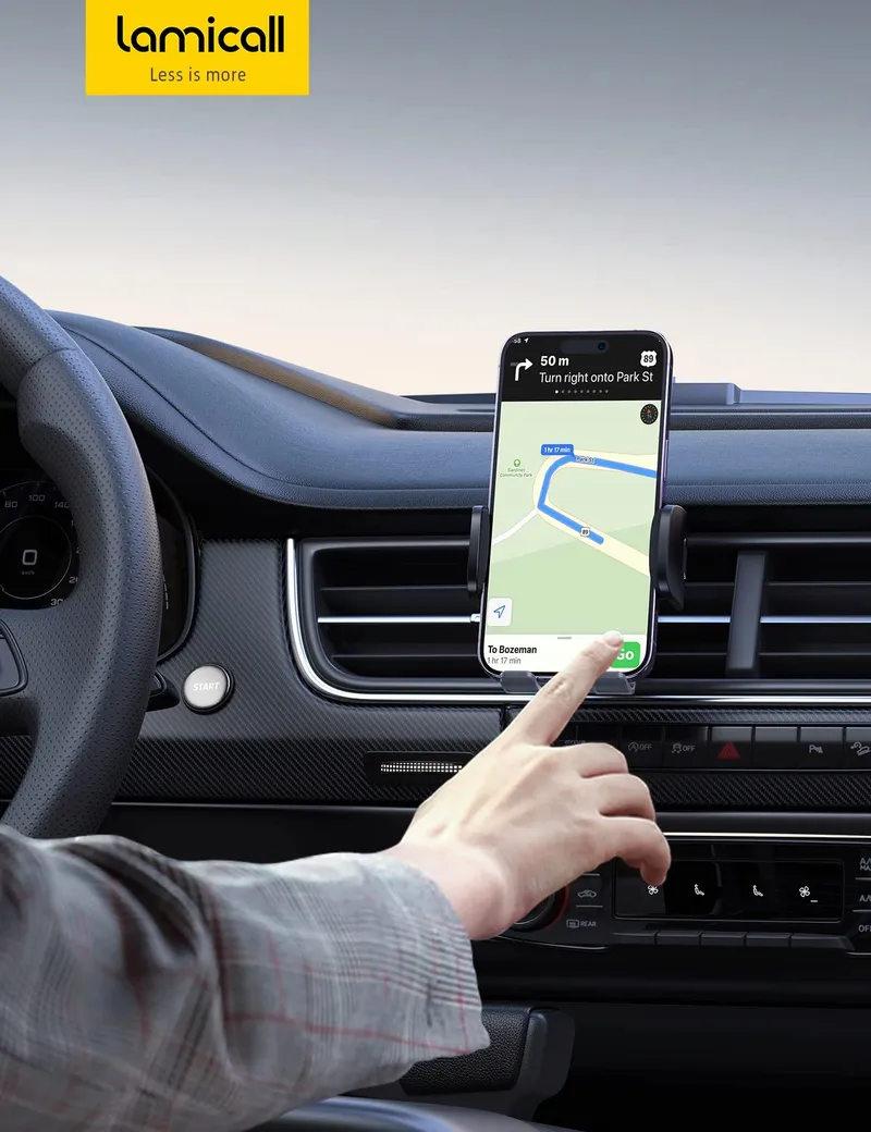 LAMICALL Autohouder 360° Ventilatierooster iPhone — foto 7
