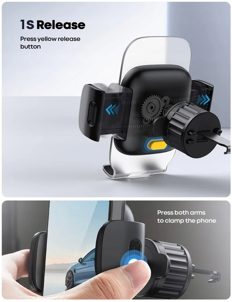 LAMICALL Autohouder 360° Ventilatierooster iPhone — foto 3