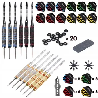 TURNART Stalen Dartpijlen 12 Stuks 24g Goud — miniatuur 2