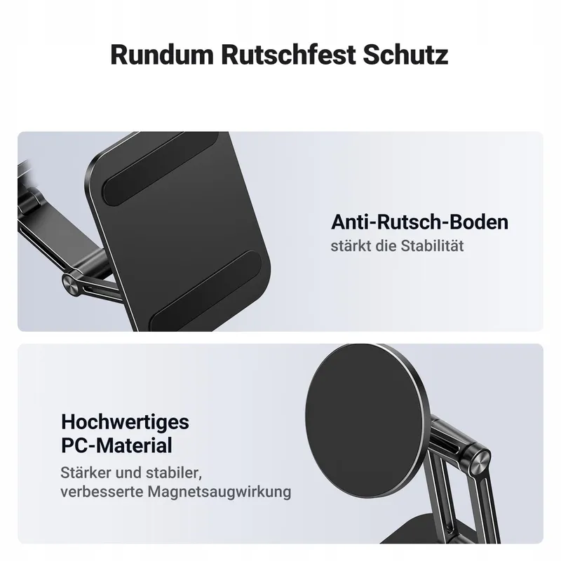 UGREEN Magnetische Telefoonstandaard MagSafe Opvouwbaar Zwart — foto 5