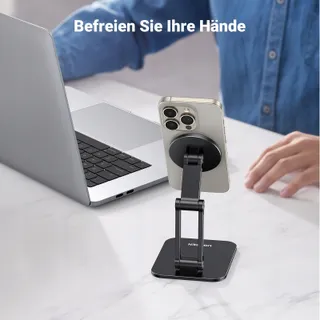 UGREEN Magnetische Telefoonstandaard MagSafe Opvouwbaar Zwart — miniatuur 4