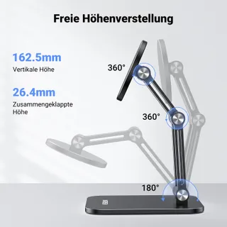 UGREEN Magnetische Telefoonstandaard MagSafe Opvouwbaar Zwart — miniatuur 7