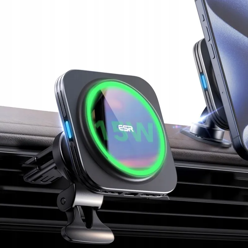 ESR HaloLock Magnetische Autohouder Opladen 15W — foto 11