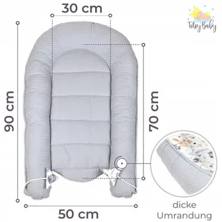 MEDIPARTNERS Babynest Kokon OEKO-TEX Gecertificeerd — miniatuur 4