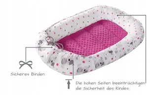 MEDI PARTNERS Babynest Set 100x60x15 100% Katoen — miniatuur 9