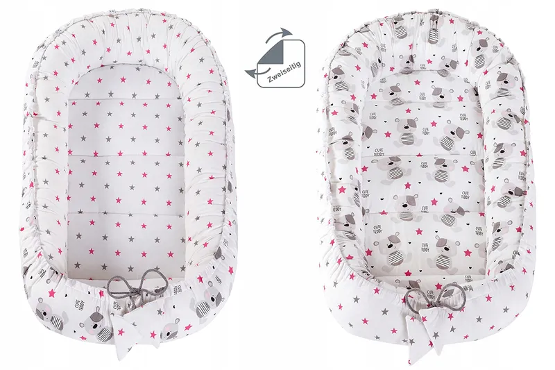 MEDI PARTNERS Babynest Set 100x60x15 100% Katoen — foto 5