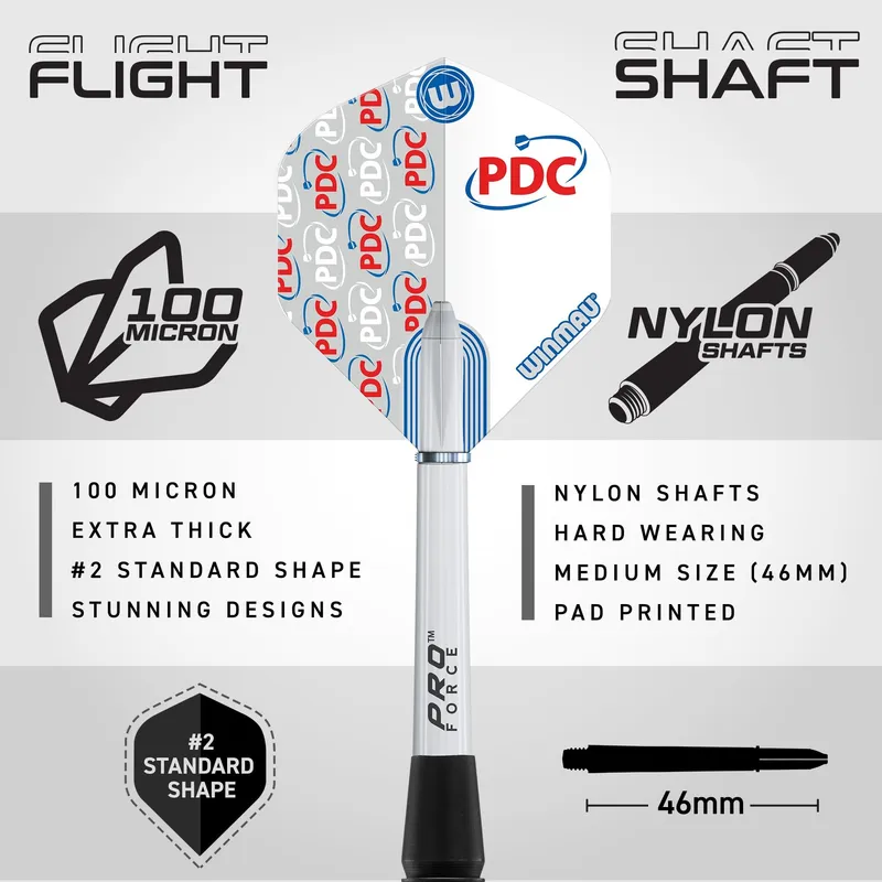 WINMAU PDC Ultimate Set 22g Professionele Messing Darts — foto 3