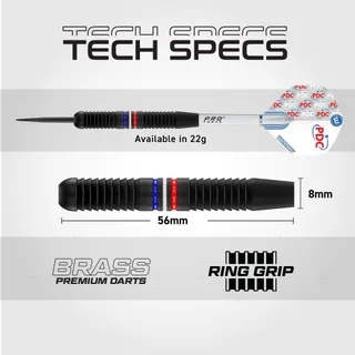 WINMAU PDC Ultimate Set 22g Professionele Messing Darts — miniatuur 4