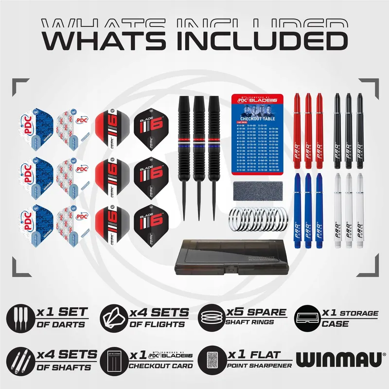 WINMAU PDC Ultimate Set 22g Professionele Messing Darts — foto 2