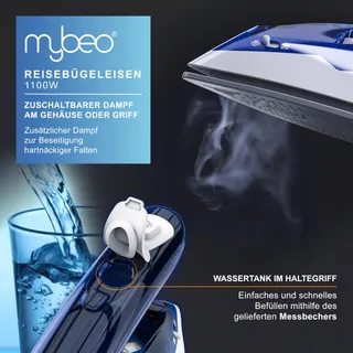 CSL Reisstrijkijzer 1100W Dual-Voltage 110/230V Klein Licht — miniatuur 5