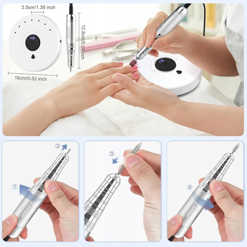 ENNIEWI Nagelfrees Gel Acryl LED Display Wit — foto 7