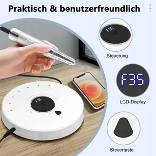 ENNIEWI Nagelfrees Gel Acryl LED Display Wit — miniatuur 3