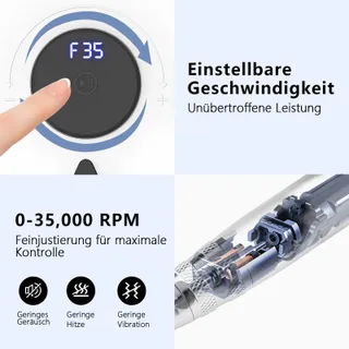 ENNIEWI Nagelfrees Gel Acryl LED Display Wit — miniatuur 4