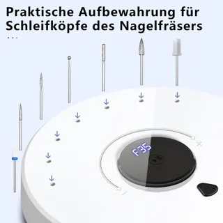 ENNIEWI Nagelfrees Gel Acryl LED Display Wit — miniatuur 6