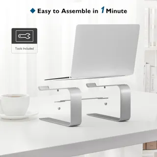 BONTEC Ergonomische Laptopstandaard 10-17 Inch Zilver — miniatuur 6