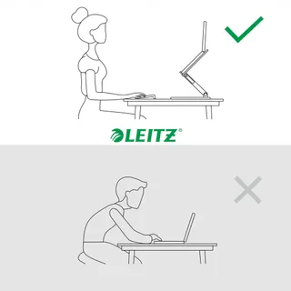 LEITZ Ergo Verstelbare Laptopstandaard 13-15 Inch Compact Wit — miniatuur 7