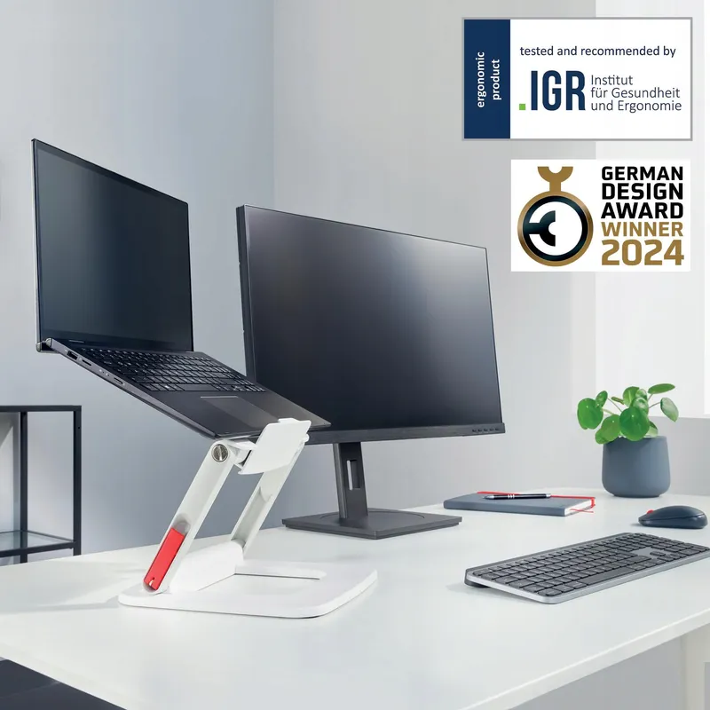 LEITZ Ergo Verstelbare Laptopstandaard 13-15 Inch Compact Wit — foto 4