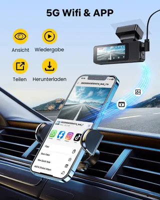GKU Dashcam 4K 2K Touchscreen GPS WiFi 64GB SD-kaart — miniatuur 6