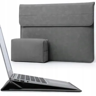 HYZUO Laptophoes met Standaard 15 Inch MacBook Surface Grijs