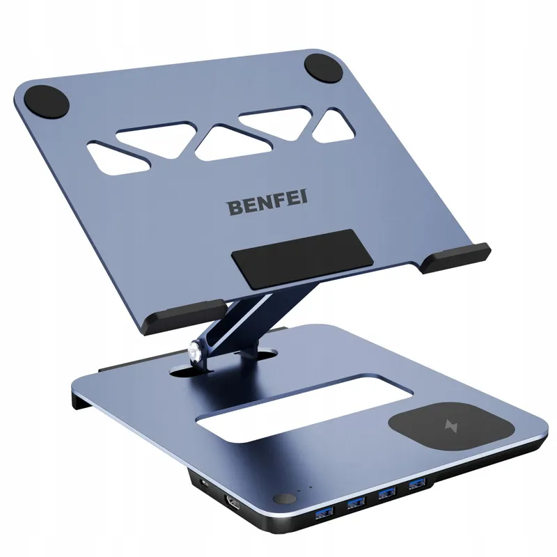 BENFEI Aluminium Laptopstandaard USB C 6-in-1 MagSafe — foto 1