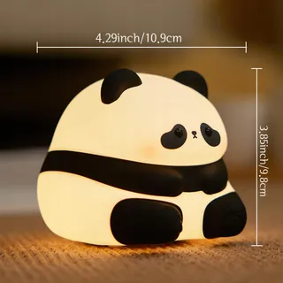 YUANDIAN Panda Nachtlampje Siliconen USB Kinderen Volwassenen — miniatuur 4