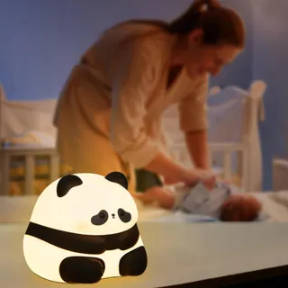 YUANDIAN Panda Nachtlampje Siliconen USB Kinderen Volwassenen — miniatuur 7