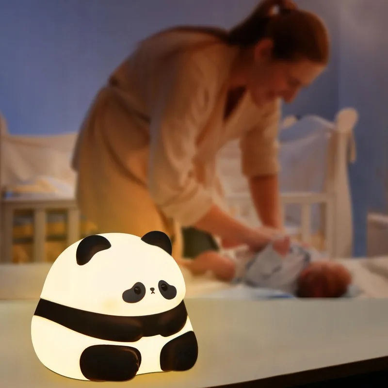 YUANDIAN Panda Nachtlampje Siliconen USB Kinderen Volwassenen — foto 7