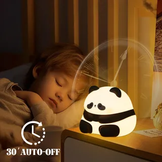 YUANDIAN Panda Nachtlampje Siliconen USB Kinderen Volwassenen — miniatuur 3