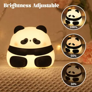 YUANDIAN Panda Nachtlampje Siliconen USB Kinderen Volwassenen — miniatuur 2