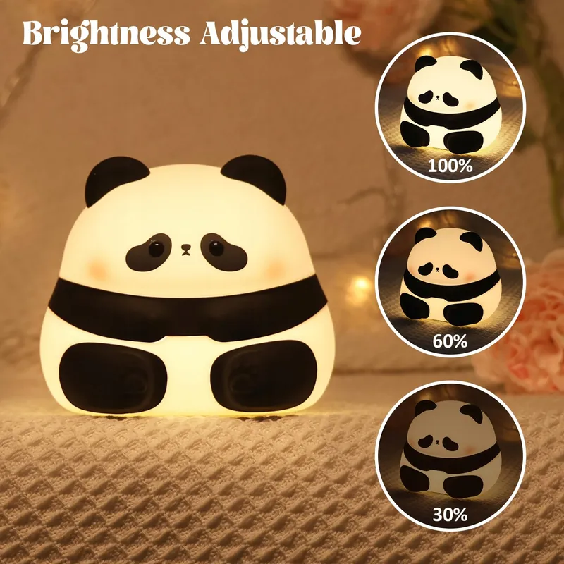 YUANDIAN Panda Nachtlampje Siliconen USB Kinderen Volwassenen — foto 2