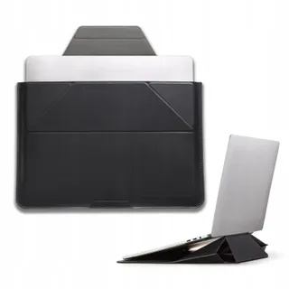 MOFT Laptoptas En Standaard 13-14 Inch Vegan Leer Zwart — miniatuur 1