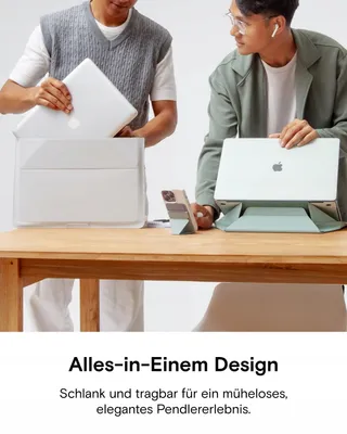 MOFT Laptoptas En Standaard 13-14 Inch Vegan Leer Zwart — miniatuur 2