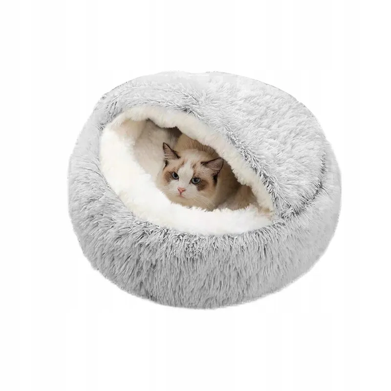 SUOXU Kalmerend Pluche Kattenbed Donut 50x50cm — foto 1