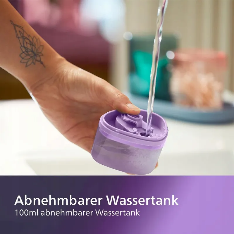VERSUNI Draagbare Kledingstomer 1000W 20g/min 100ml Paars — foto 2