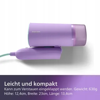 VERSUNI Draagbare Kledingstomer 1000W 20g/min 100ml Paars — miniatuur 5