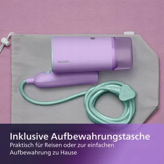 VERSUNI Draagbare Kledingstomer 1000W 20g/min 100ml Paars — miniatuur 4