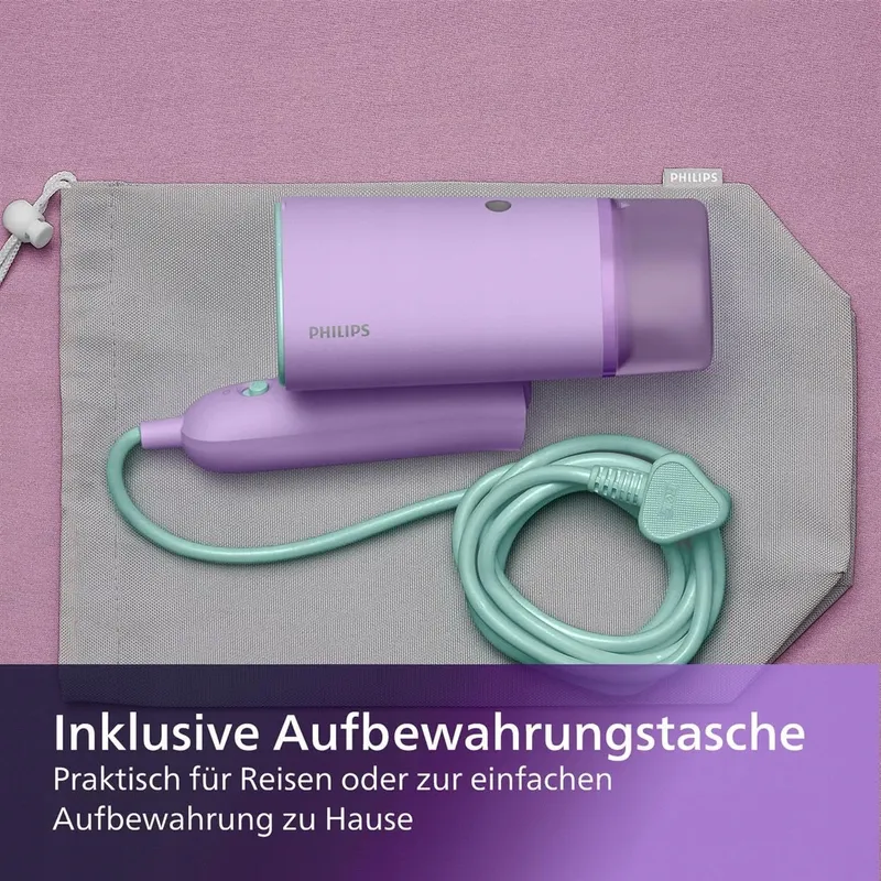 VERSUNI Draagbare Kledingstomer 1000W 20g/min 100ml Paars — foto 4