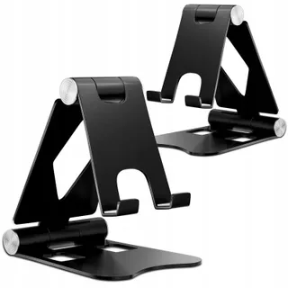 ZIVACATE Telefoonstandaard 2 Stuks Verstelbaar Opvouwbaar Aluminium — miniatuur 1