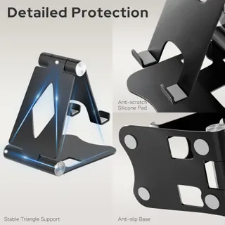 ZIVACATE Telefoonstandaard 2 Stuks Verstelbaar Opvouwbaar Aluminium — miniatuur 5