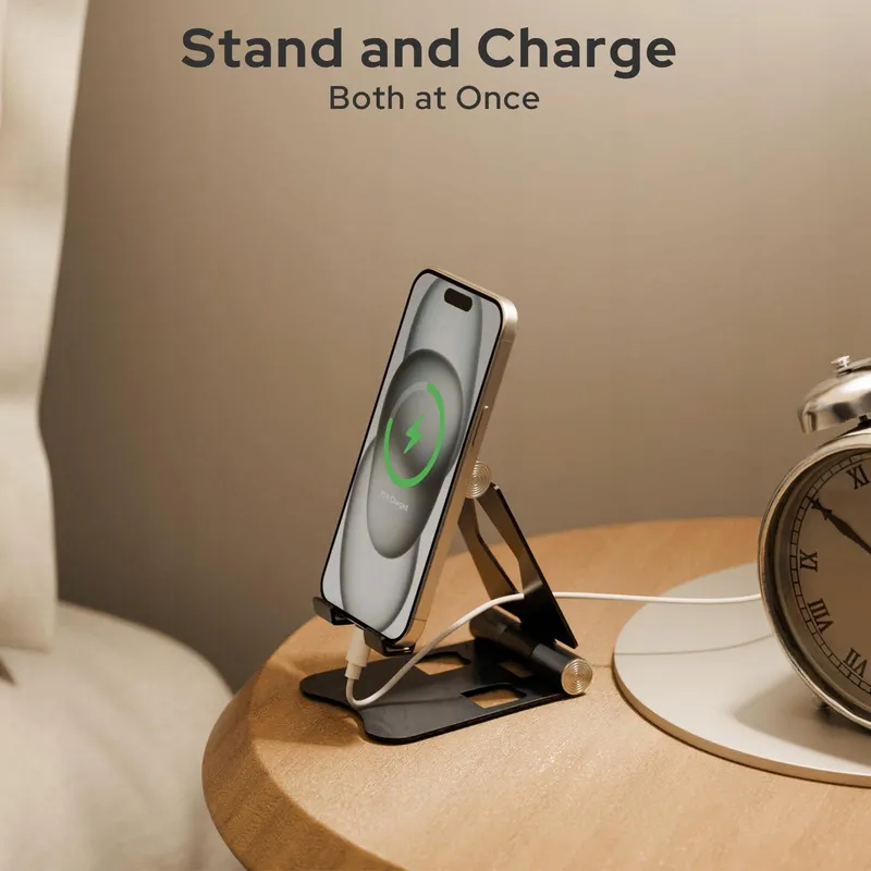 ZIVACATE Telefoonstandaard 2 Stuks Verstelbaar Opvouwbaar Aluminium — foto 4