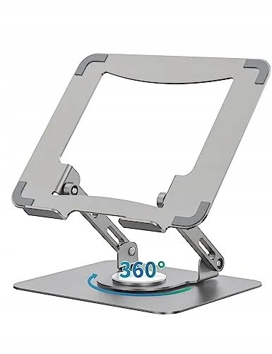 SOUNDANCE Laptopstandaard 360° Draaibaar Ergonomisch Zilver — foto 1