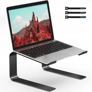 BONTEC Ergonomische Laptopstandaard 10-17,3 Inch Zwart — miniatuur 1