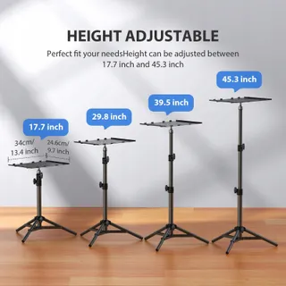 LEORFI Statief Laptop Projector Verstelbaar 45-115cm 10kg — miniatuur 4