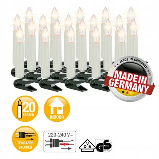 Hellum Kerstboomkaarsen met Clip 20 Lampjes Warm Wit — miniatuur 3