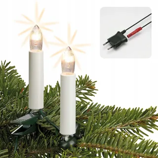 Hellum Kerstboomkaarsen met Clip 20 Lampjes Warm Wit — miniatuur 2