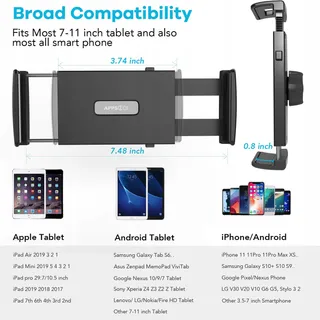 APPS2CAR Autohouder Tablet Telefoon 360° 4-11" — miniatuur 4