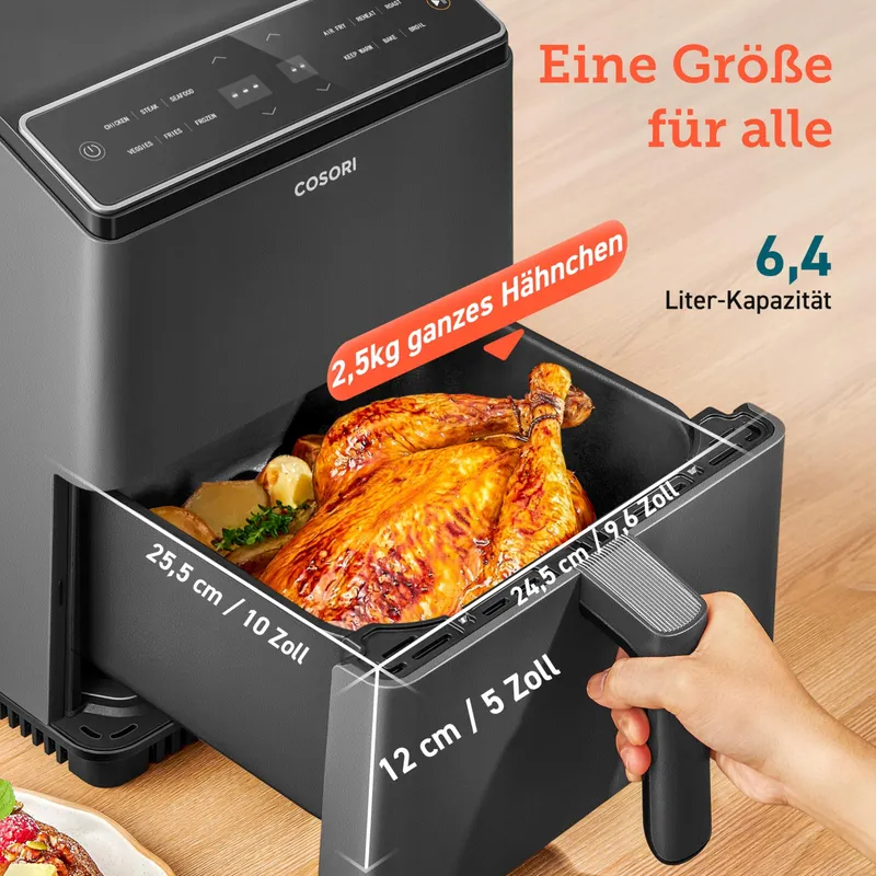 COSORI Dual Blaze Heteluchtfriteuse XXL 6,4L WiFi 12 Functies Touchscreen — foto 6